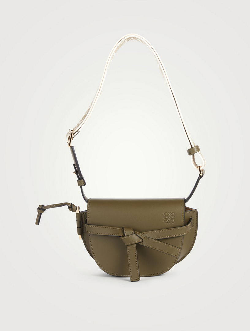 Loewe Mini Gate Leather Dual Cross-Body Bag
