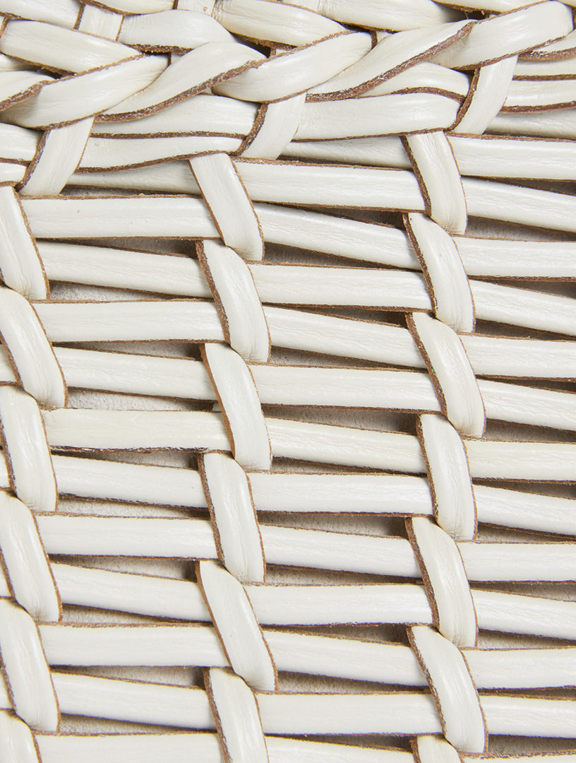 Acute Woven Leather Crossbody Bag