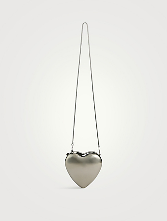 Pochette métallique en forme de cœur