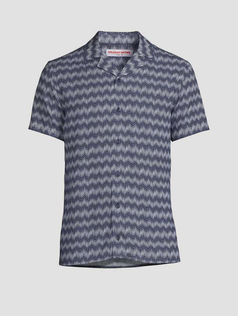 Travis Chevron Capri Collar Shirt