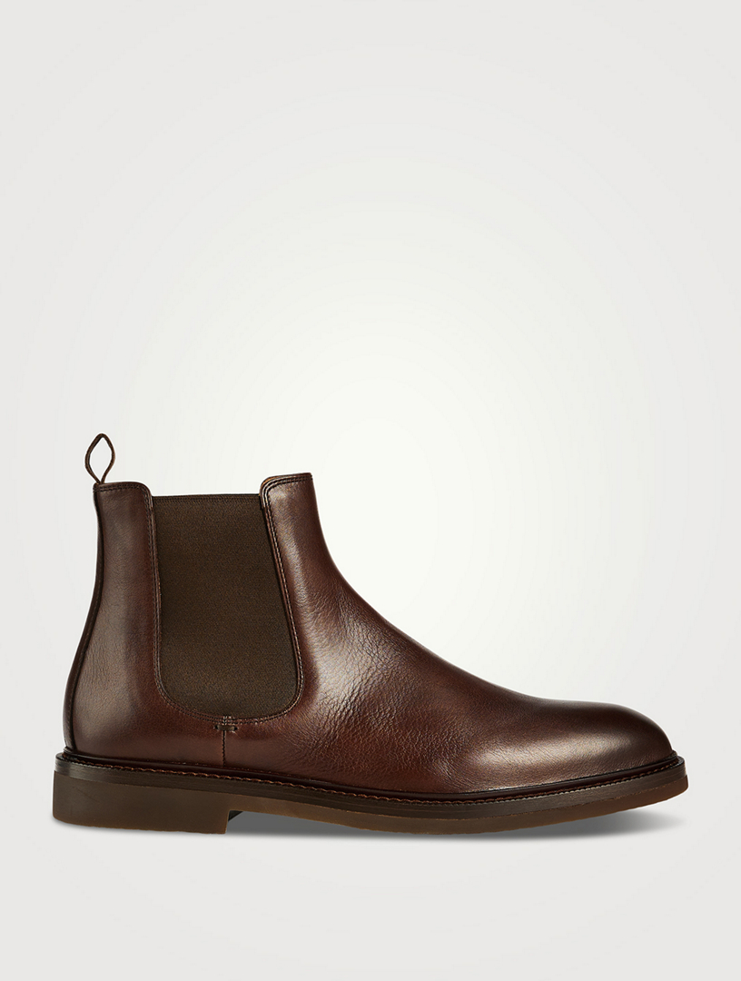 Brown chelsea outlet ankle boots