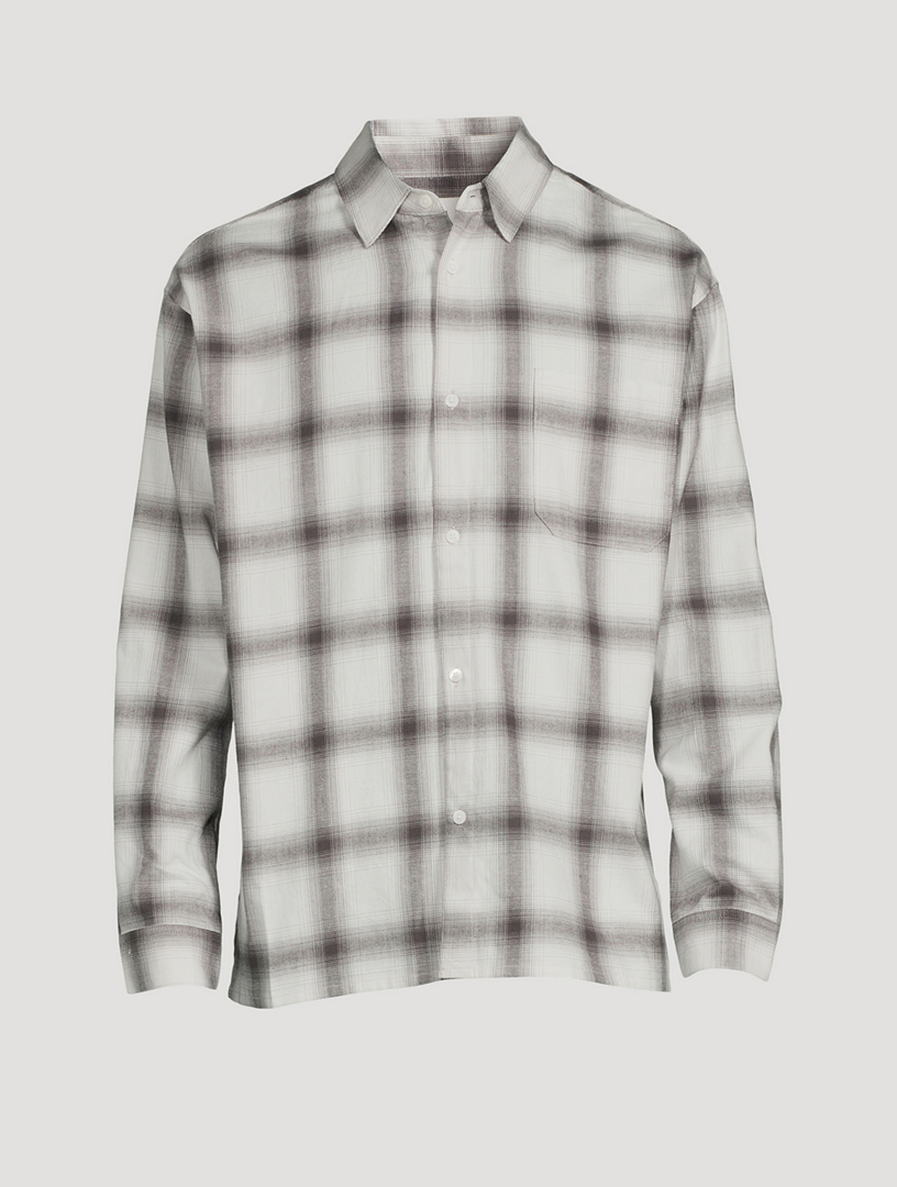 Organic Cotton Long-Sleeve Shirt Plaid Print