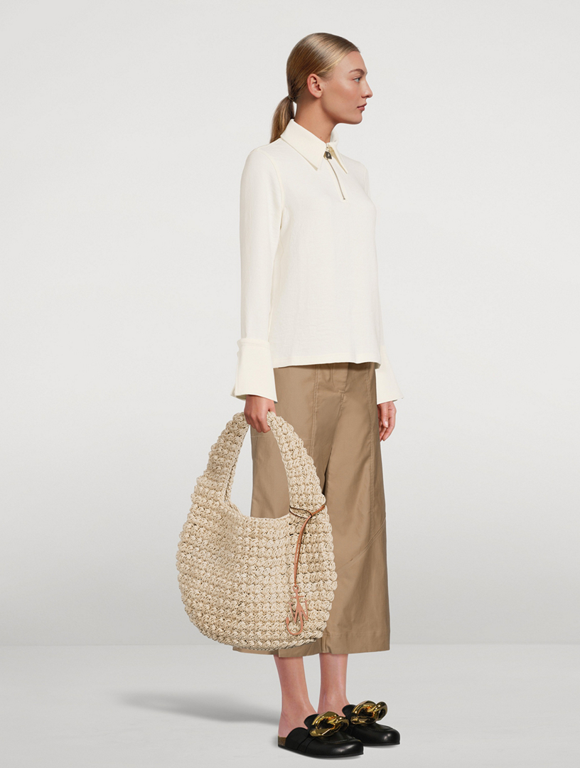 JW ANDERSON Large Popcorn Basket Tote Bag | Holt Renfrew