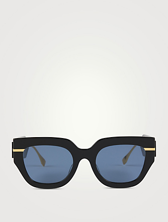FENDI Fendigraphy Square Sunglasses  Black