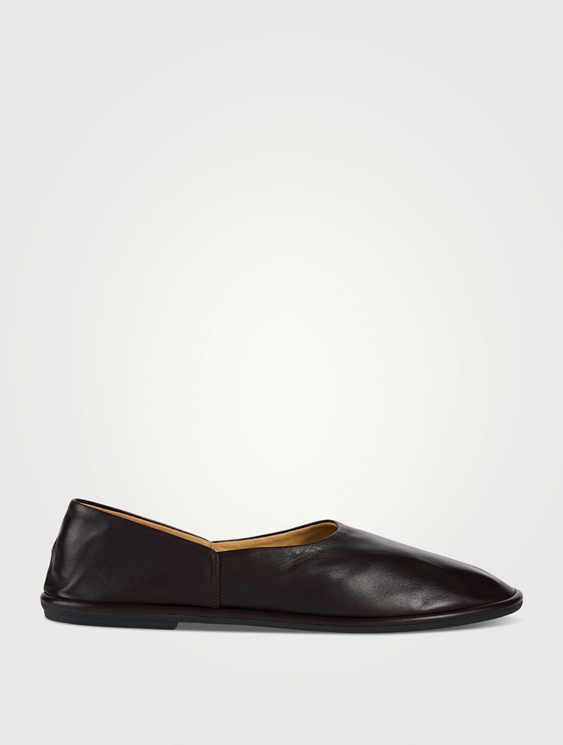 Designer flat shop shoes black