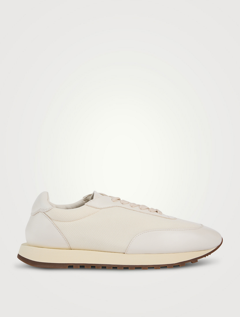 THE ROW Owen Leather And Mesh Sneakers Holt Renfrew