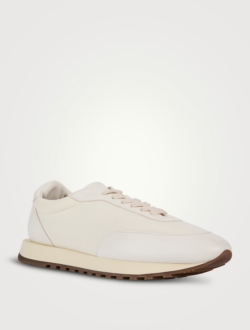 THE ROW Owen Leather And Mesh Sneakers Holt Renfrew