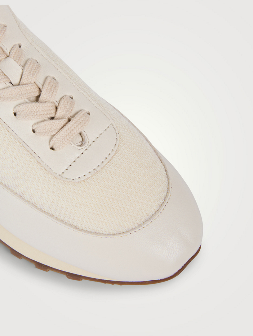 THE ROW Owen Leather And Mesh Sneakers Holt Renfrew