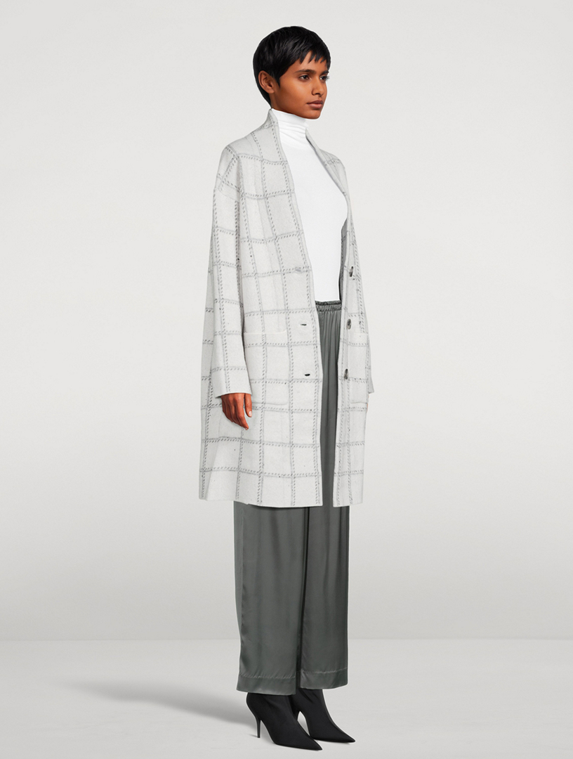 Nellie Coat Check Print