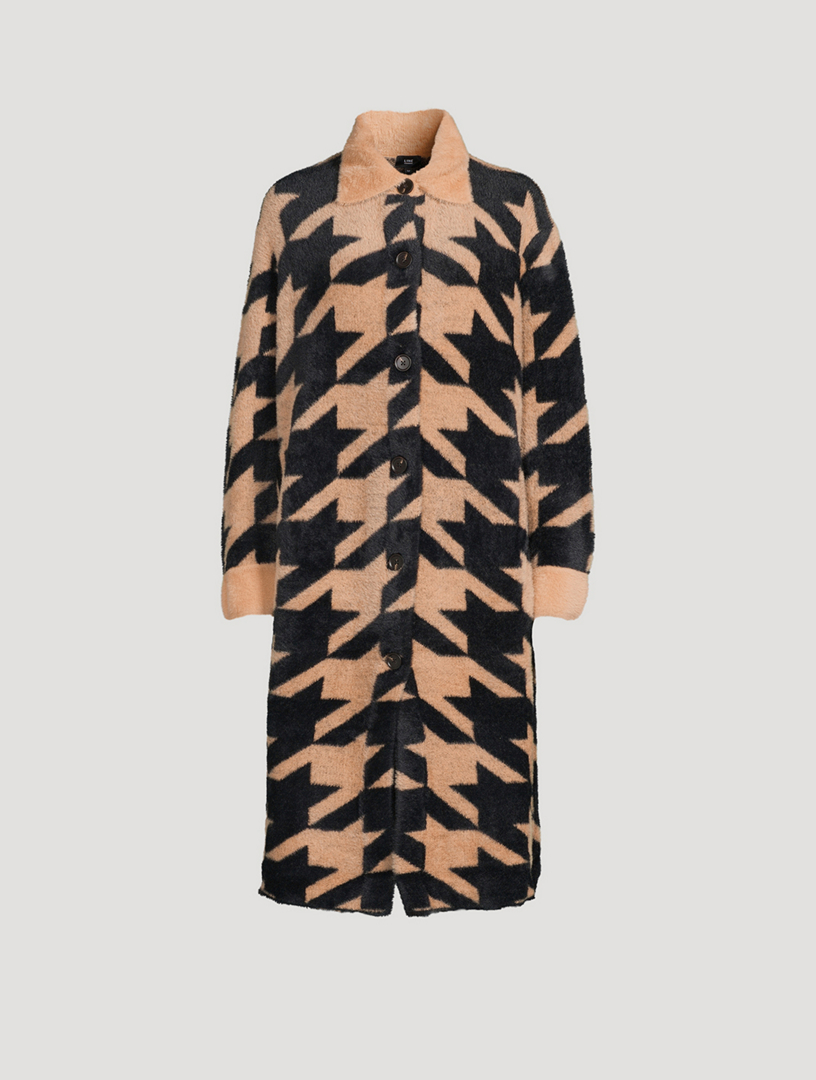 New look houndstooth on sale coat