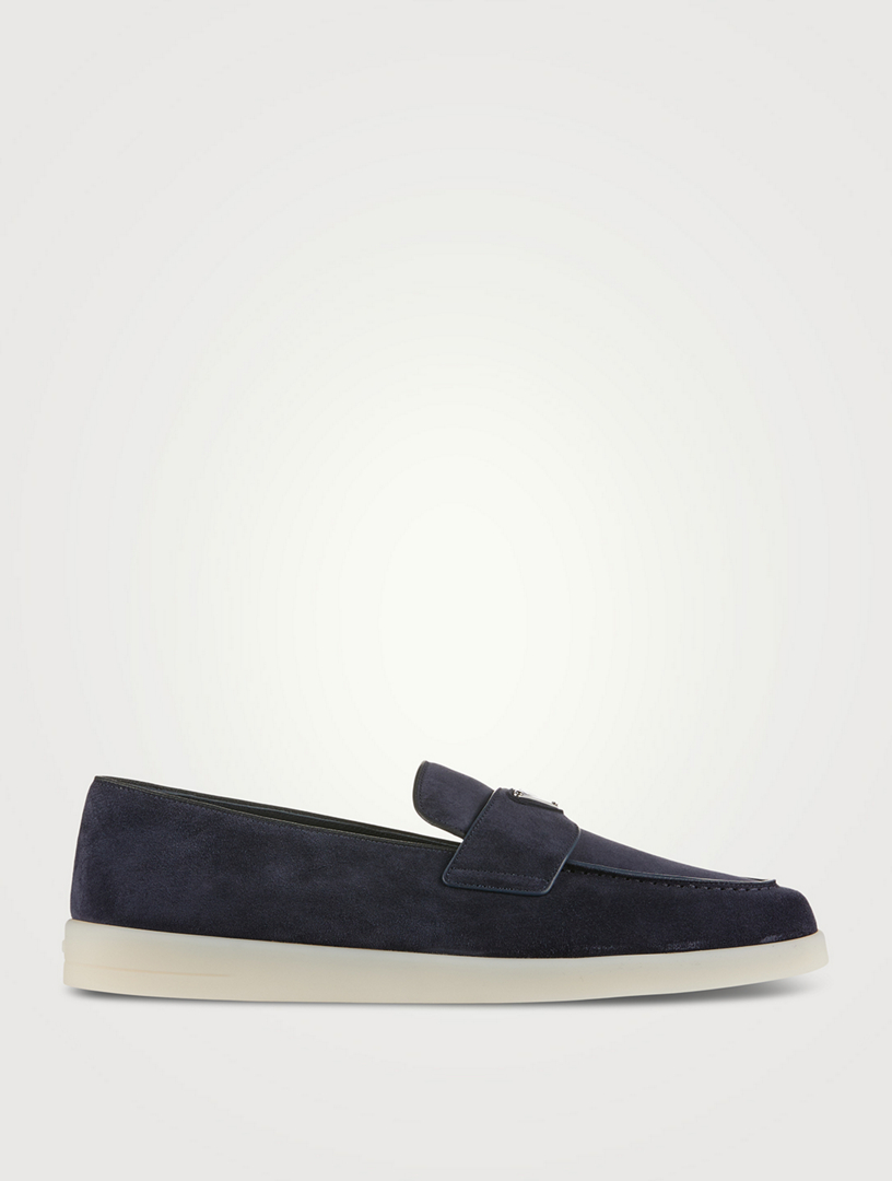 PRADA Suede Loafers | Holt Renfrew