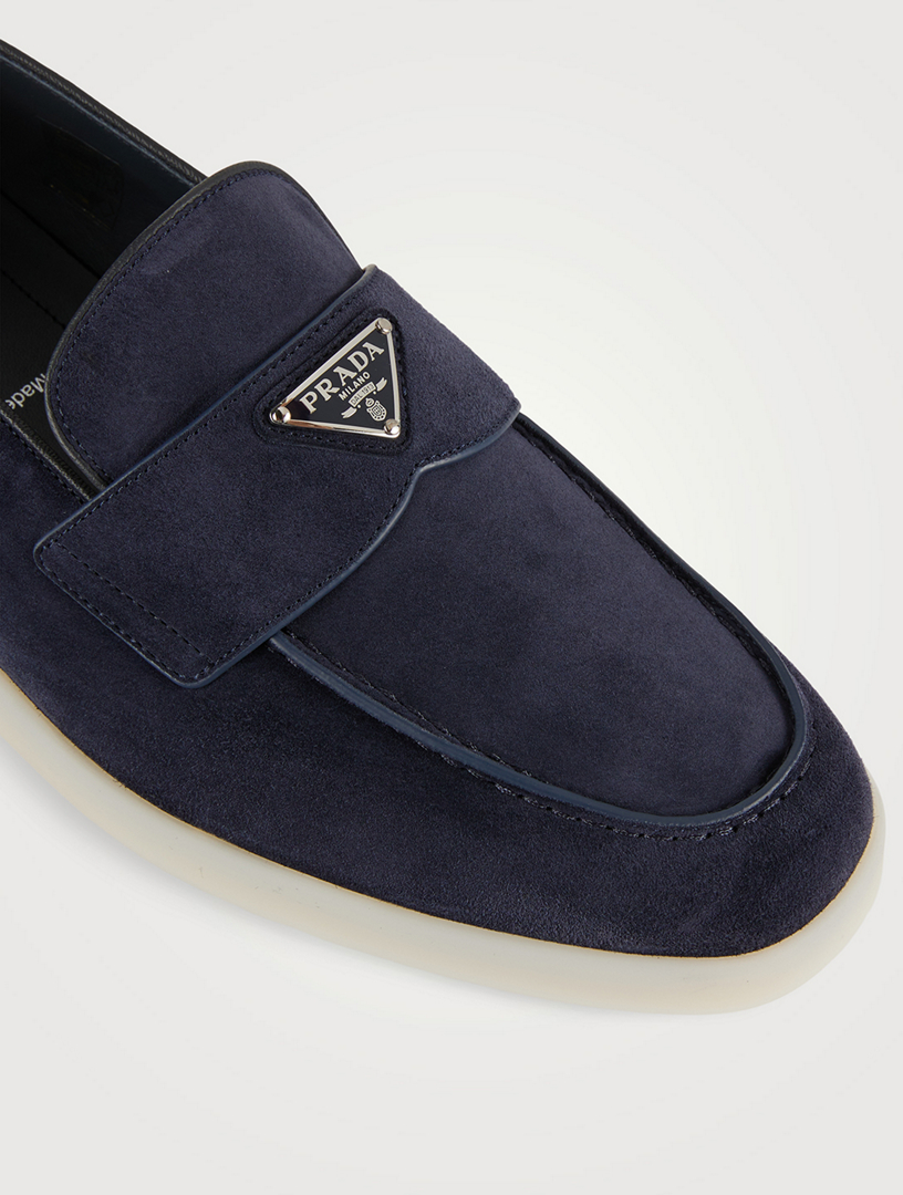 Prada suede loafers on sale womens