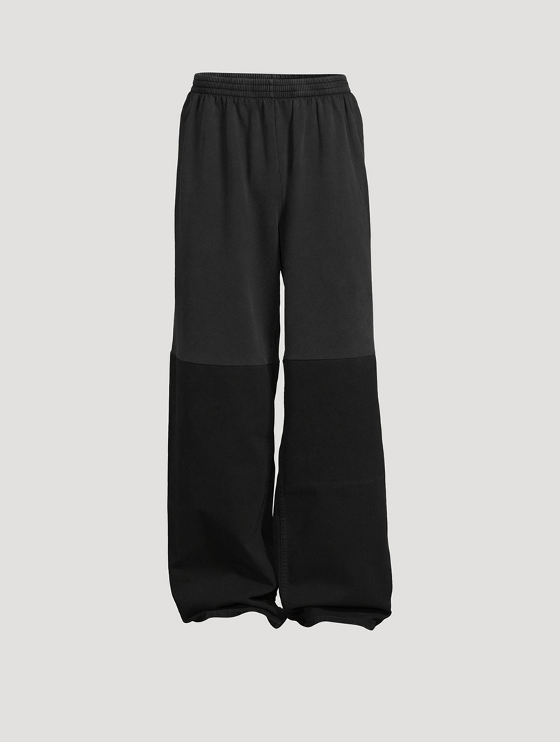 BALENCIAGA Patched Wide-Leg Sweatpants