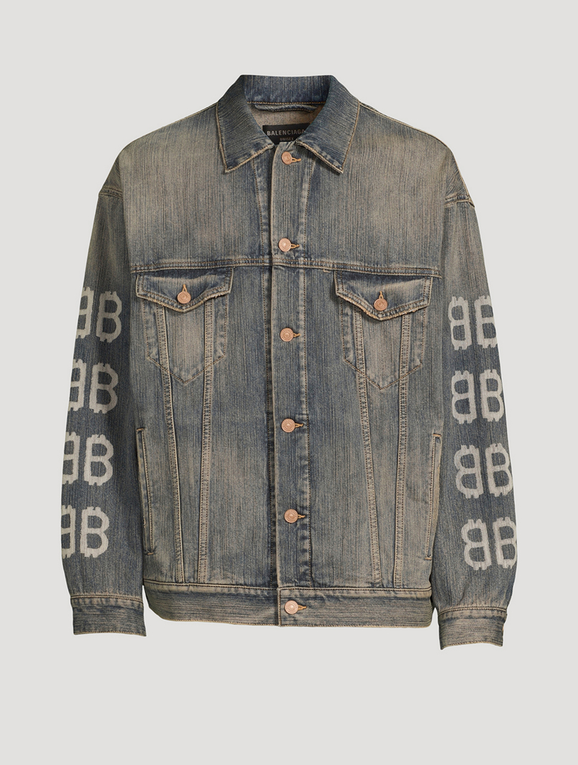 BALENCIAGA Crypto Oversized Denim Jacket | Holt Renfrew