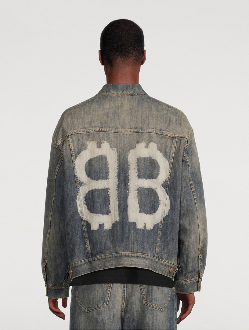 BALENCIAGA Crypto Oversized Denim Jacket | Holt Renfrew