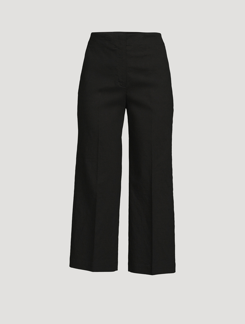 THEORY Terena Wide-Leg Good Linen Trousers