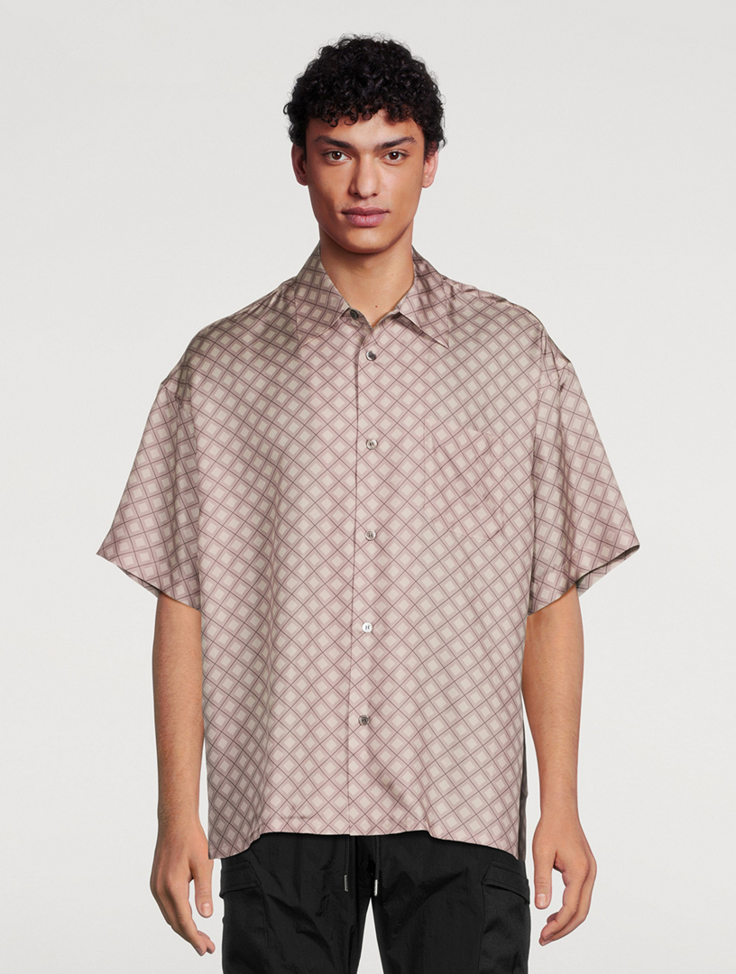 JOHN ELLIOTT Silk Short-Sleeve Shirt | Holt Renfrew