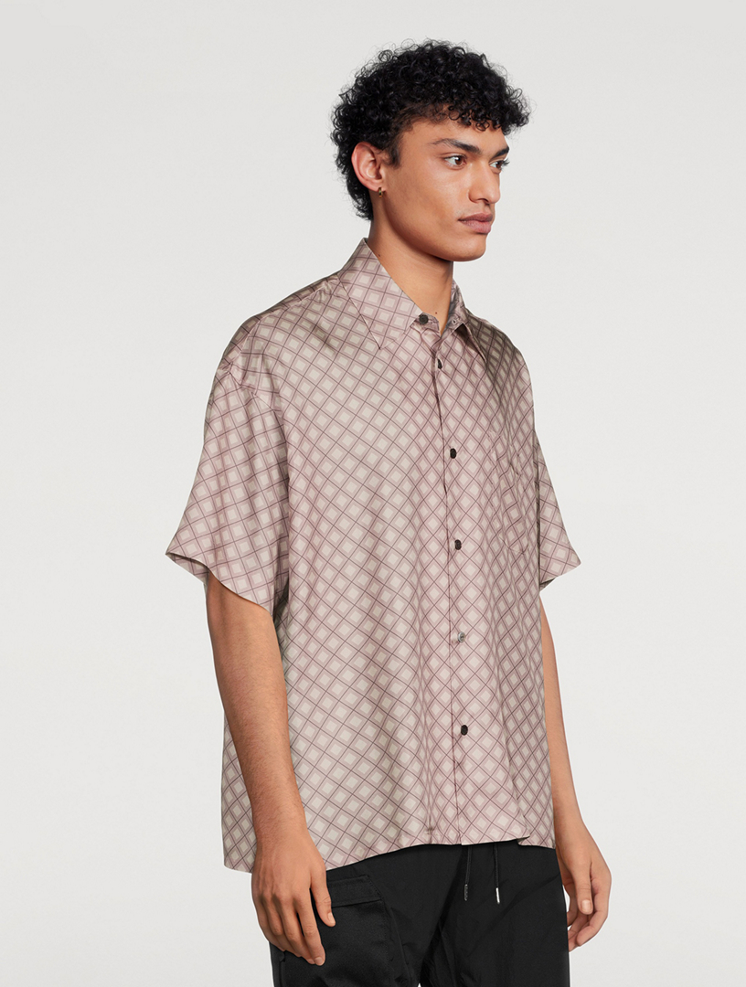 JOHN ELLIOTT Silk Short-Sleeve Shirt | Holt Renfrew