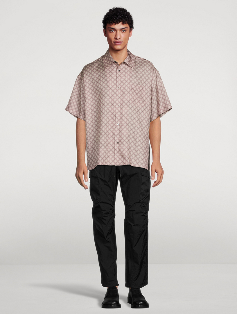 JOHN ELLIOTT Silk Short-Sleeve Shirt | Holt Renfrew