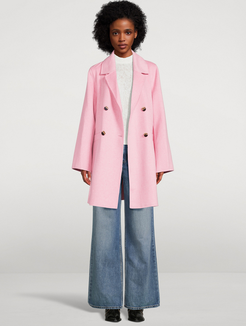 GANNI Recycled Wool-Blend Midi Jacket | Holt Renfrew