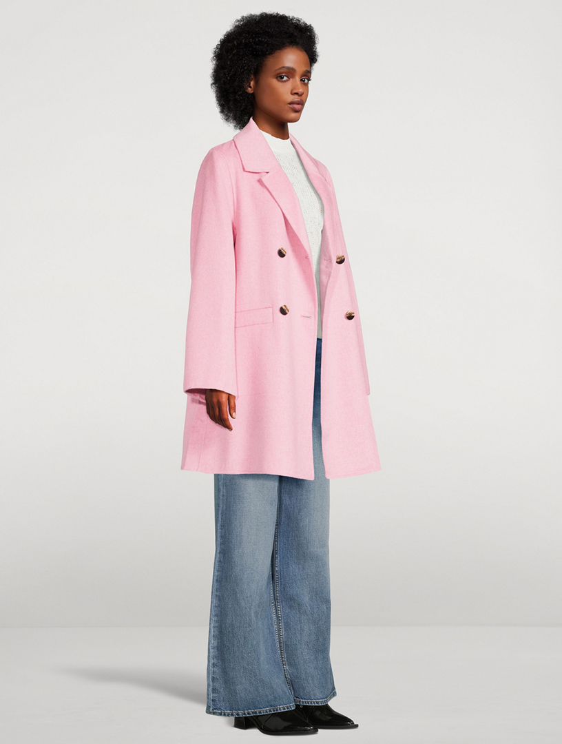 24AW【GANNI】Boiled Wool Midi Jacket Sky Captain Boiled Wool Midi Jacket | GANNI
