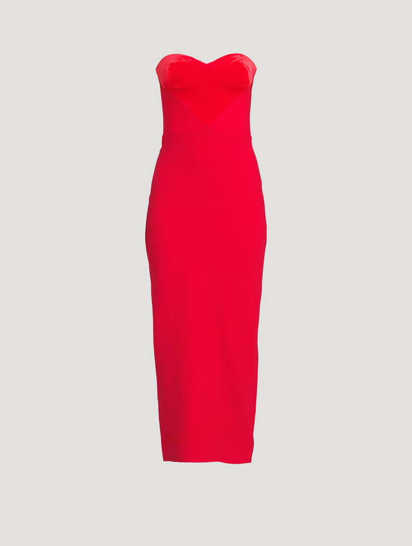 ALEX PERRY Charlton Stretch Crêpe Strapless Dress