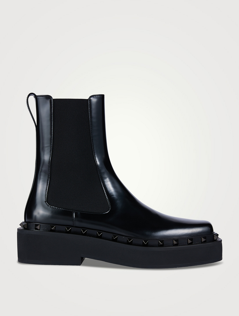 THE ROW Leather Zipped Boots | Holt Renfrew