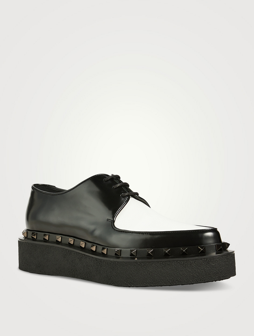 Black M-Way Rockstud patent-leather Chelsea boots, Valentino Garavani