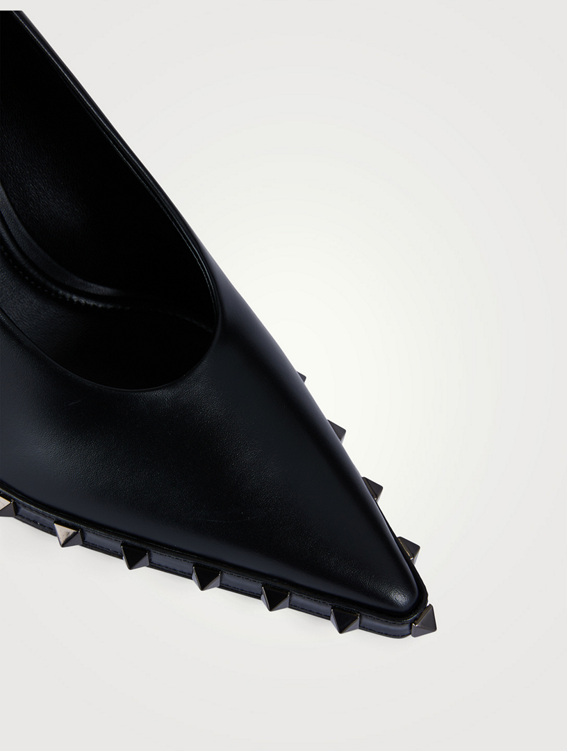Rockstud Leather Pumps