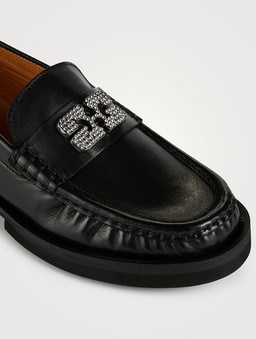 GANNI RHINESTONE LOGO LOAFER サイズ38ＴＡＲＯの商品リスト - 靴