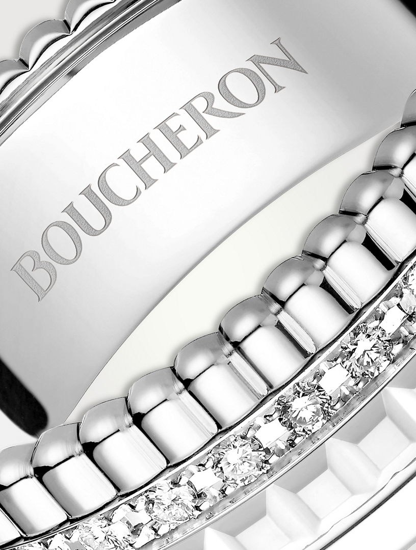 BOUCHERON Small Quatre Double White Edition White Gold Ring With
