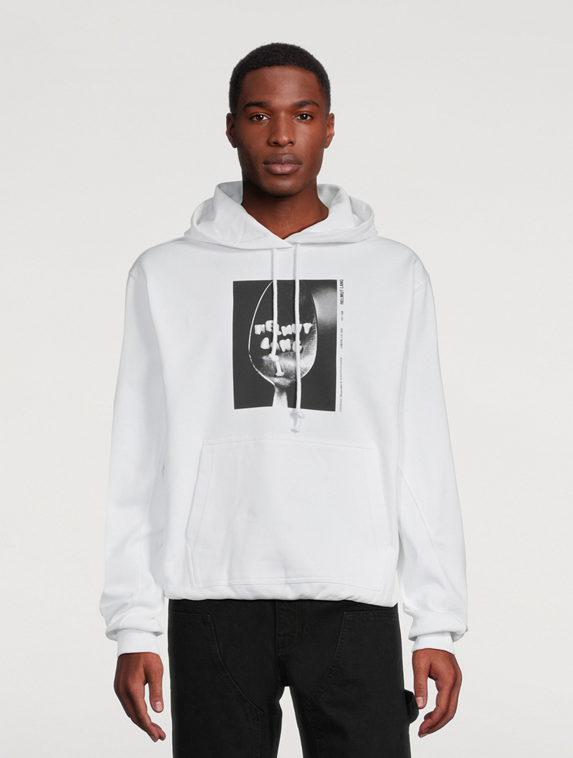 Helmut lang hot sale hoodie white