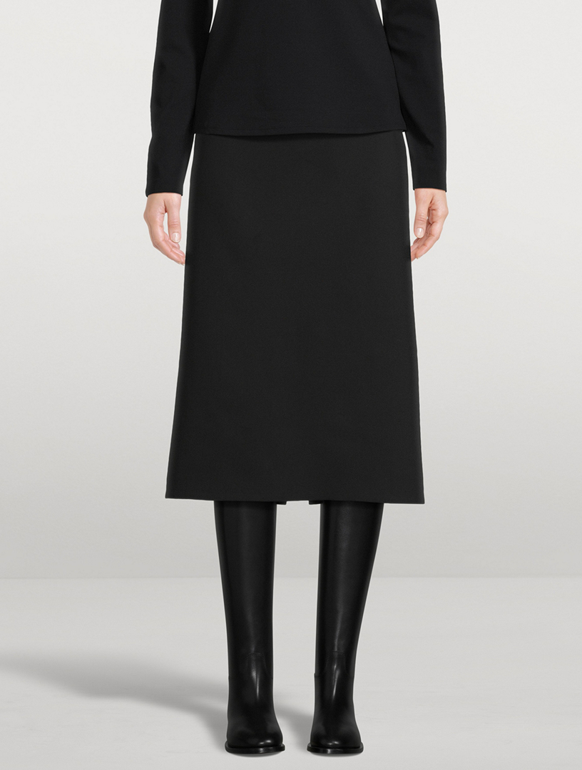 THE ROW Alumo Scuba Midi Skirt Holt Renfrew