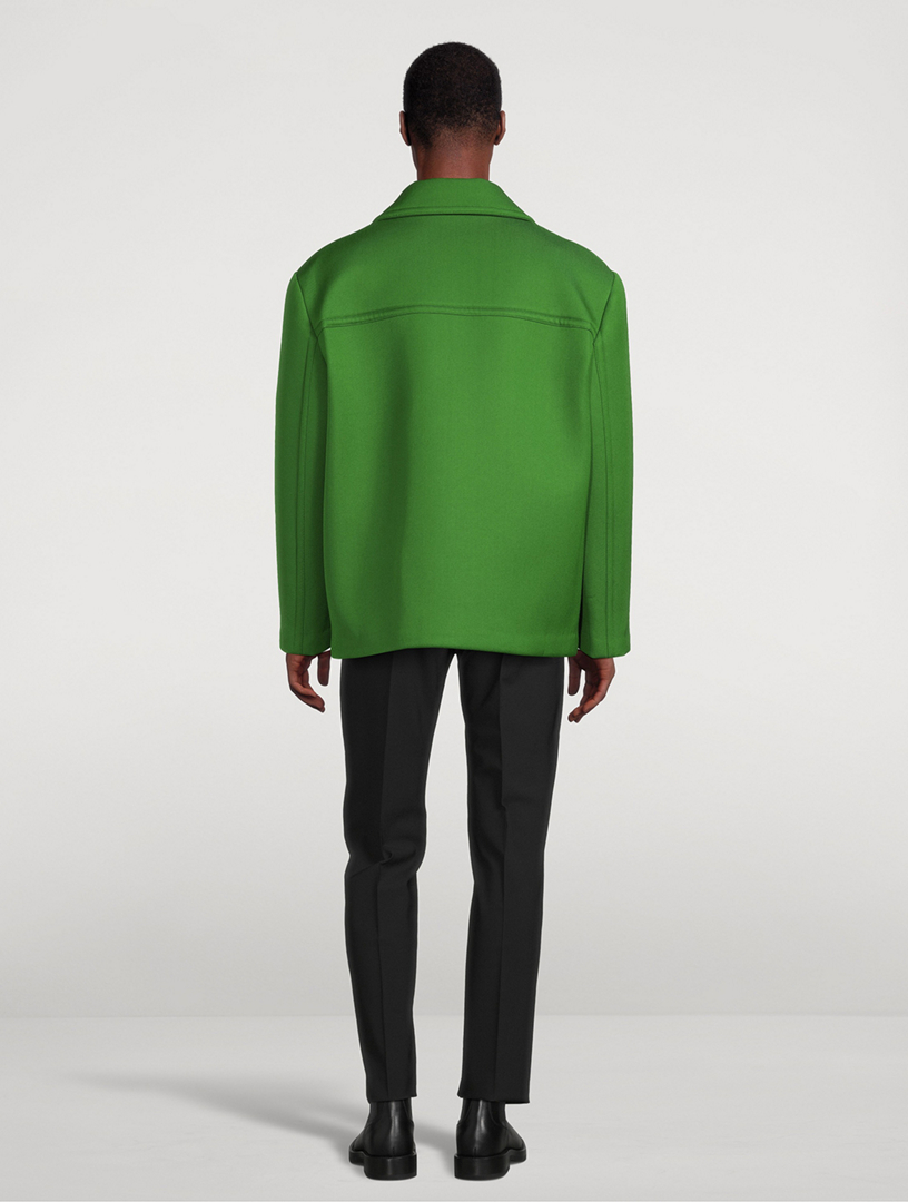 Wool-blend Double-Breasted Peacoat