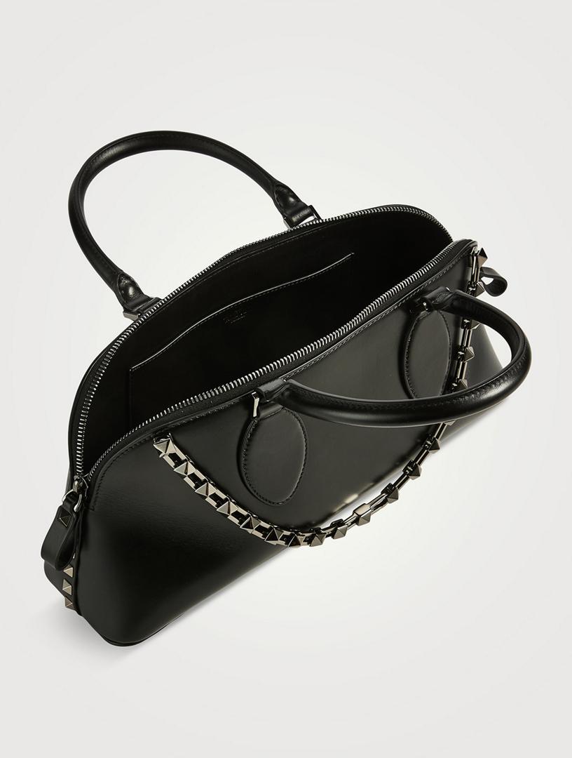 Valentino Garavani Leather Locó Top-handle Bag - Nude - One Size