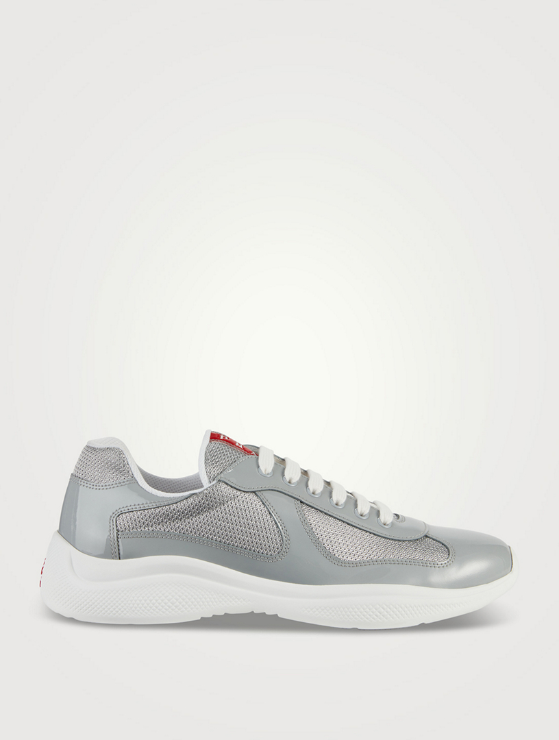 Patent leather hotsell prada sneakers