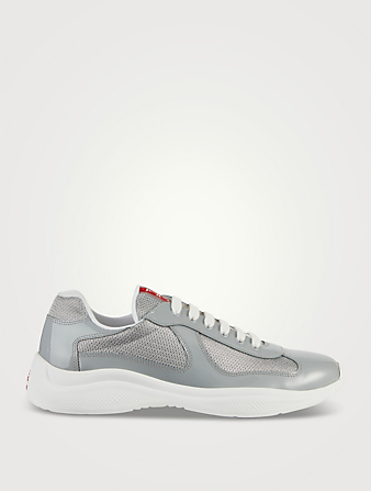 America's Cup Patent Leather And Mesh Sneakers