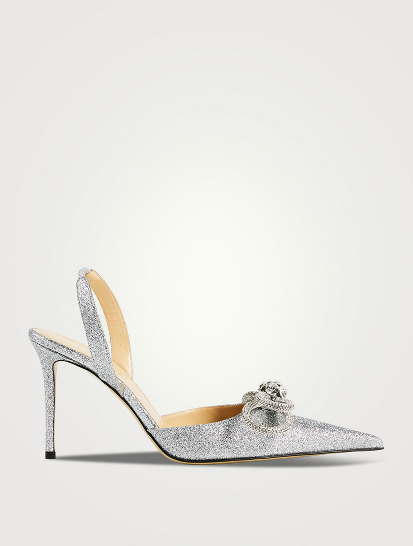 Mamelu knotted hot sale slingback pumps