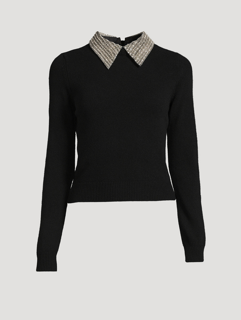 Pull embelli en laine