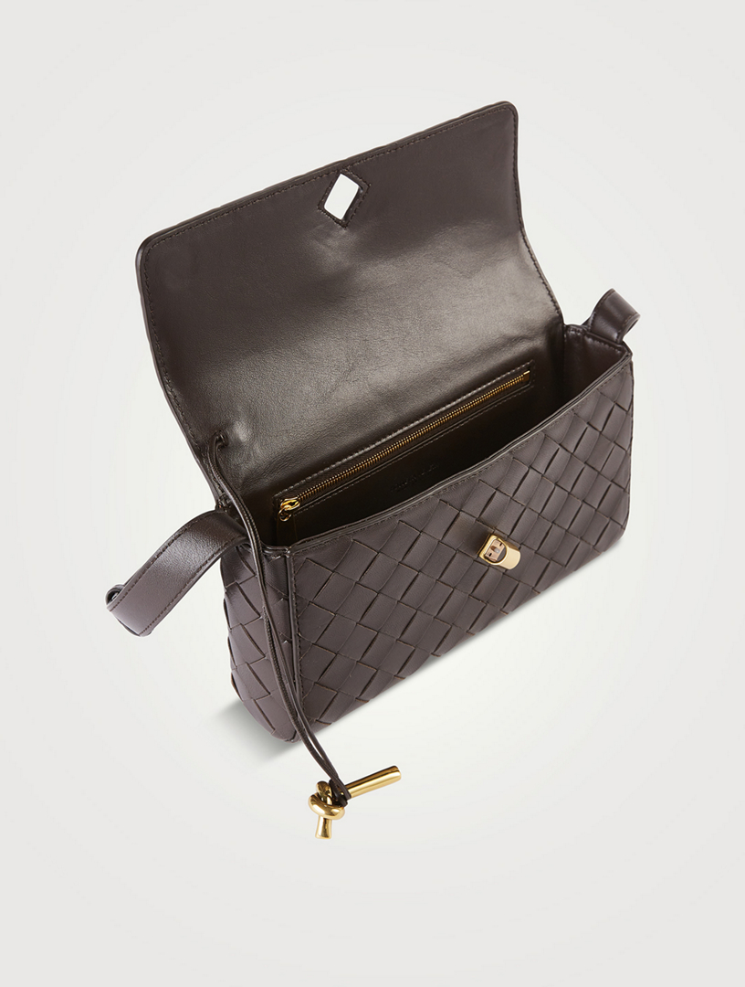 Bottega Veneta Intrecciato Leather Fold Crossbody Bag