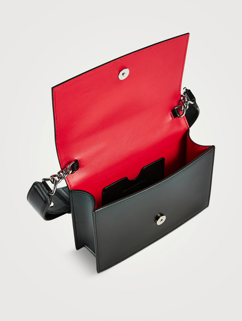 Small Biker Skull Leather Bag