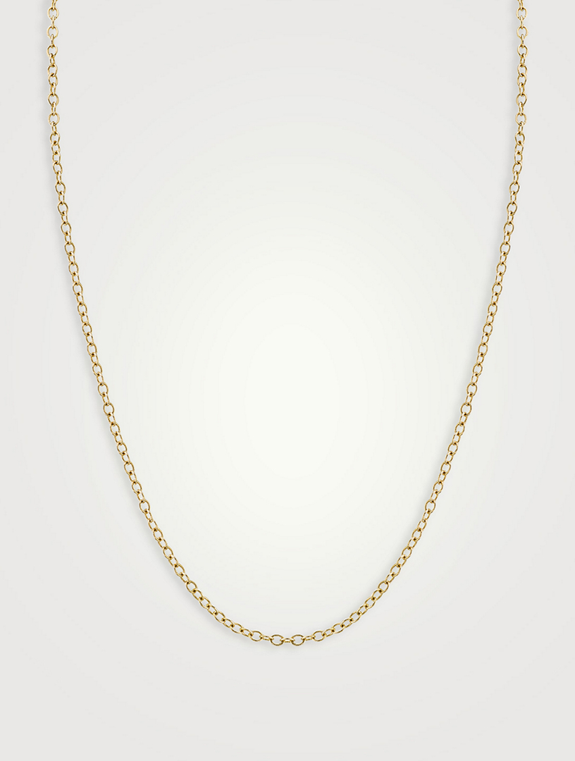 14K Gold Oval Link Chain Necklace - 18-inch