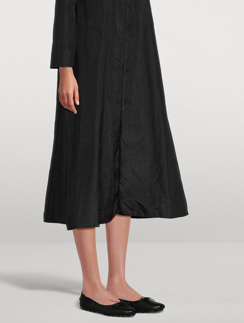 Bubble Leather Ballet Flats