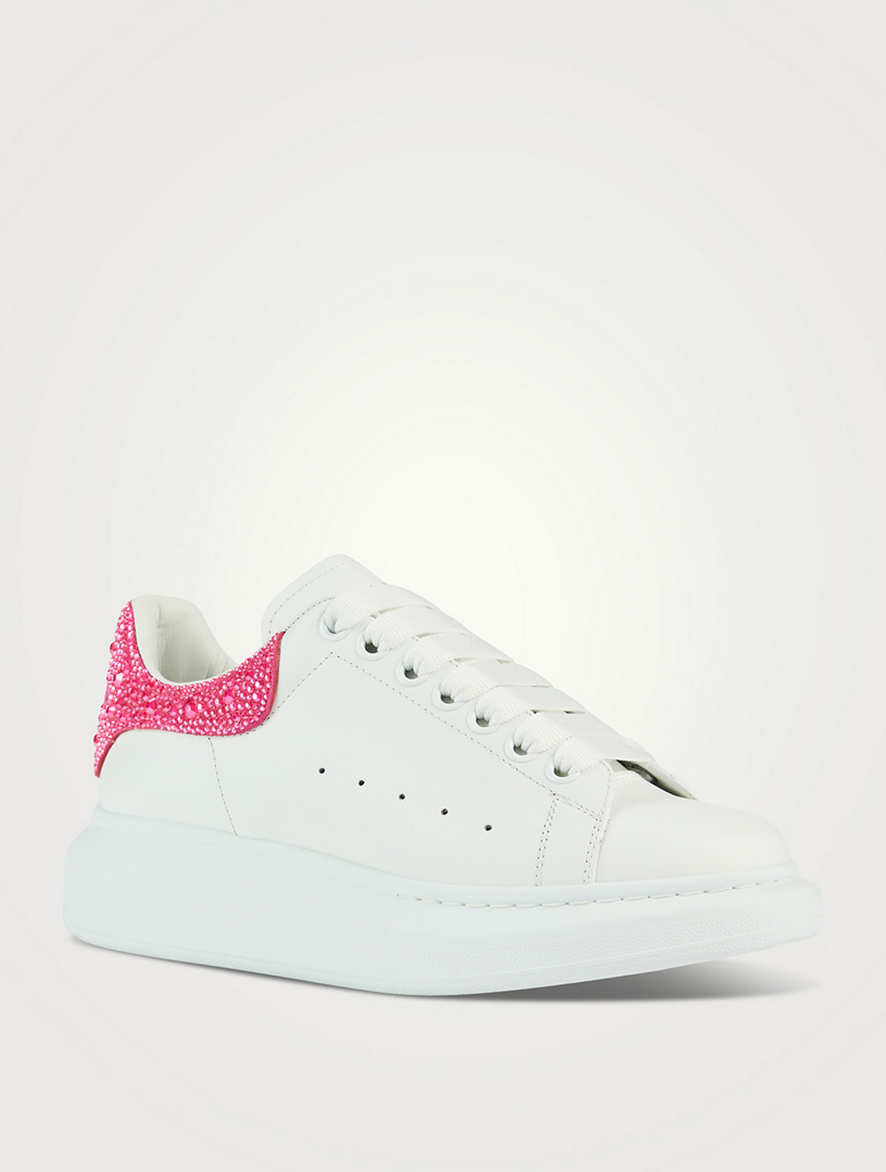 Oversized Embellished Leather Sneakers