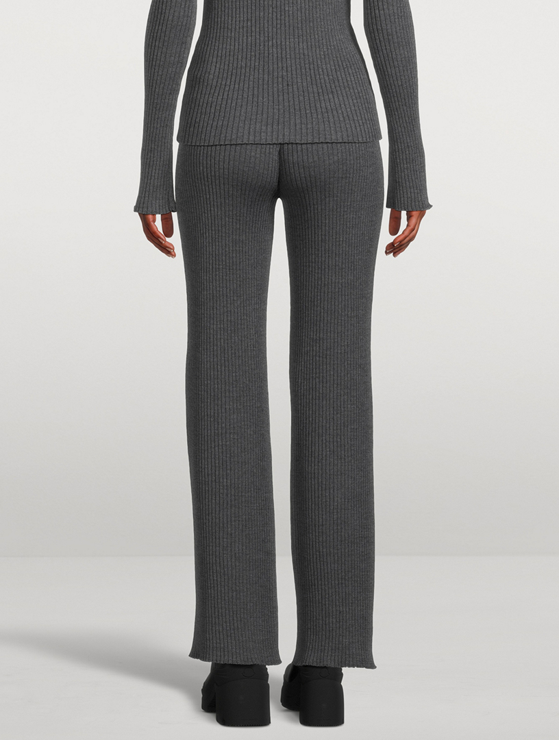 Rib-Knit Pants