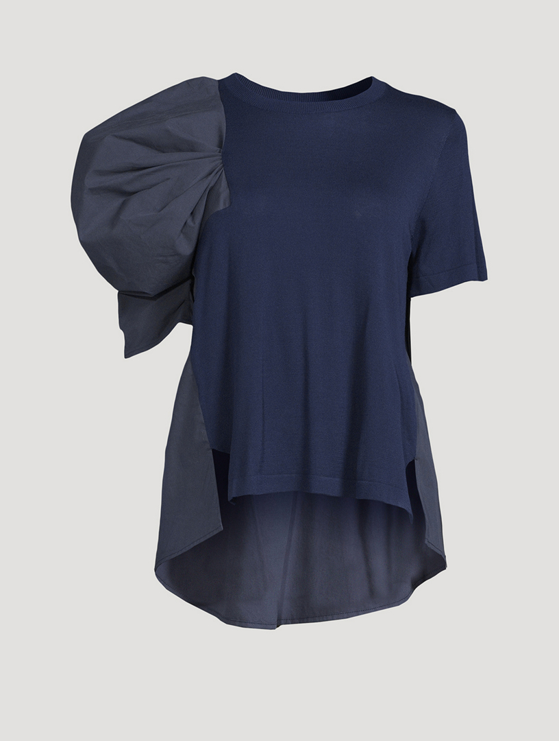 PH5 Vanilla Asymmetric Puff-Sleeve T-Shirt | Holt Renfrew