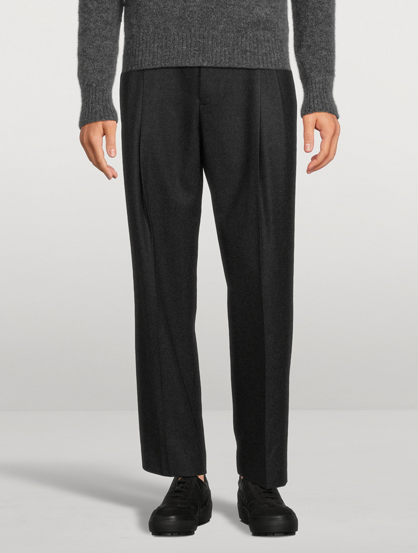 DRIES VAN NOTEN Phoenix Wool Straight-Leg Pants | Holt Renfrew