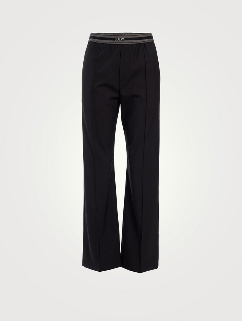 Cotton bootcut outlet trousers