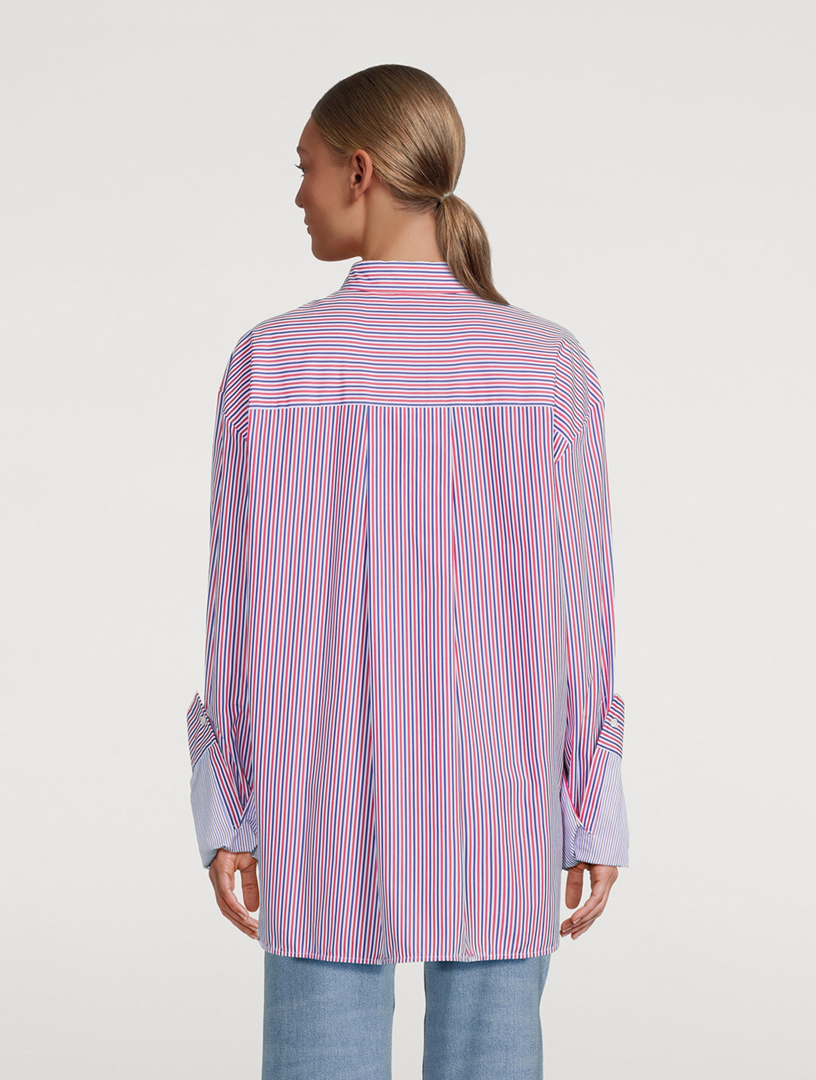 LOEWE Cotton Shirt In Stripe Print | Holt Renfrew