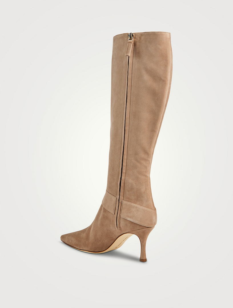 Bayhi Suede Knee-High Boots